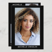 Model Actor 3 Fotoback Comp Zed Kaart 5.5x7.5 Blu (Voorkant / Achterkant)