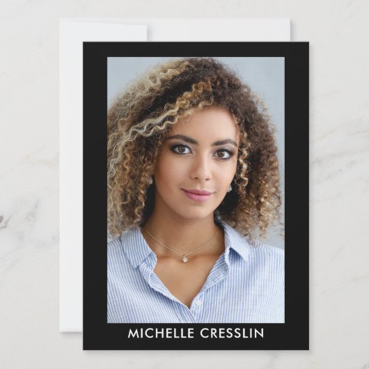 Model Actor 3 Fotoback Comp Zed Kaart 5.5x7.5 Blu (Voorkant)