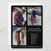 Model Actor 3 Fotocomp Kaart zwart R (Voorkant / Achterkant)