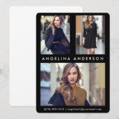 Model Actor 3 Fotocomp Kaart - Zwarte voorzijde R (Voorkant / Achterkant)