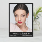 Model Actor 4 Foto 5.5x7.5 Comp Kaart Sjabloon (Staand voorkant)