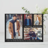 Model Actor 4 Foto - Blk Front Comp Kaart (Staand voorkant)