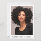 Model Actor 4 Foto Tweezijdige Comp QR Sjabloon Kaart (Voorkant)