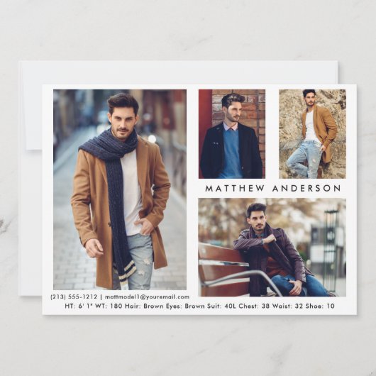 Model Actor 4 Foto - Whore Front Comp Kaart (Voorkant)