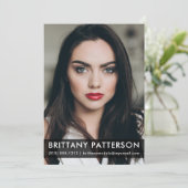 Model Actor 5x7 Comp Kaart 1 Blk foto (Staand voorkant)