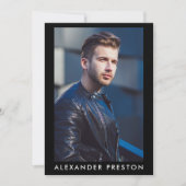 Model Actor 5x7 Comp Kaart 4 Foto terug zwart (Voorkant)