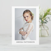 Model Actor 5x7 Comp SED Kaart QR 4 Foto 2 Sided (Staand voorkant)