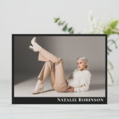 Model Actor 6 Fotoportfolio Comp Kaart Sjabloon (Staand voorkant)