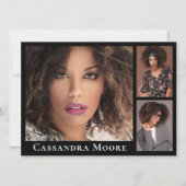 Model Actor 8 Foto Composiet Kaart Sjabloon (Voorkant)