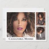 Model Actor 8 Foto Composiet Kaart Sjabloon (Voorkant)