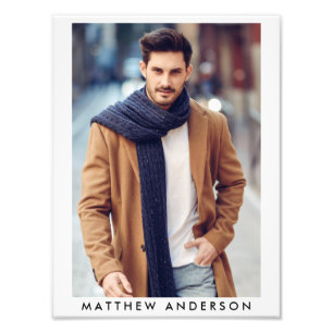 Model Actor 9 x 12 Photo Portfolio Print W Foto Afdruk