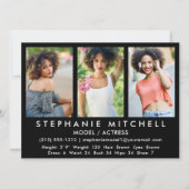 Model Actor Comp Kaart - 3 Blk foto (Voorkant)