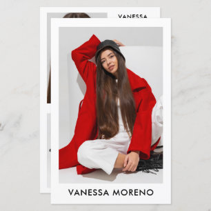 Model Actor Comp Kaart 4 Foto 2 Zijde Witte Flyer