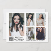 Model Actor Comp Kaart 5 Foto Uw QR-code (Voorkant)