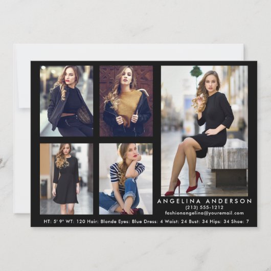 Model Actor Comp Kaart Black - 5 foto's (Voorkant)