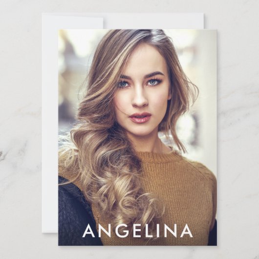 Model Actor Comp Kaart Blk W-4 Foto terug (Voorkant)