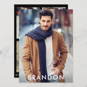 Model Actor Comp Kaart Name Wh- 3 Foto Back