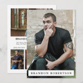 Model Actor Comp Zed Kaart 5x7 | Foto 2 Sided 5 (Voorkant / Achterkant)