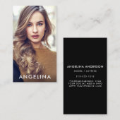 Model Actor Foto Modern Blk W Visitekaartje (Voorkant / Achterkant)