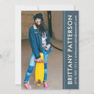 Model Actor Foto Pro Comp Kaart blauw