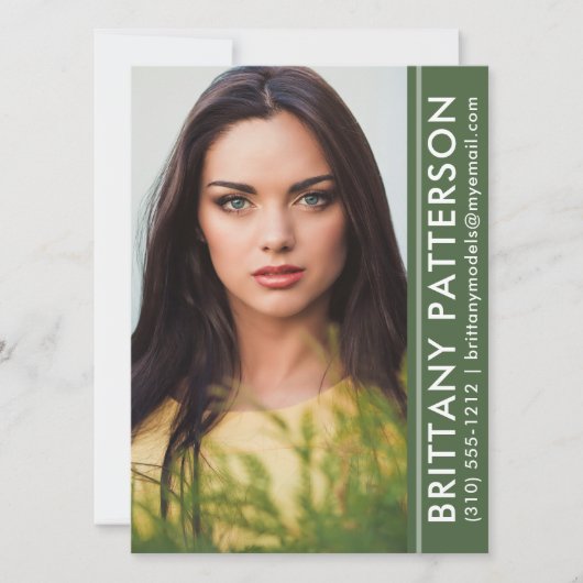 Model Actor Foto Pro Comp Kaart Green (Voorkant)