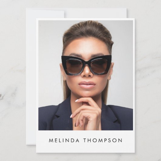 Model Actor Modellering Comp Kaart 5 Foto Wit (Voorkant)