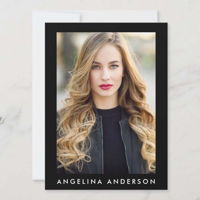 Model Actor Photo Professional Comp Kaart Black (Voorkant)