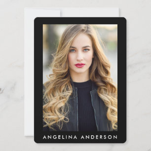 Model Actor Photo Professional Comp Kaart Black R