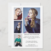 Model Actor Pro 5.5x7.5 Comp/Zed Kaart 5 Foto (Achterkant)