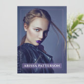 Model Actor Pro Comp Kaart 1 Foto Violet (Staand voorkant)