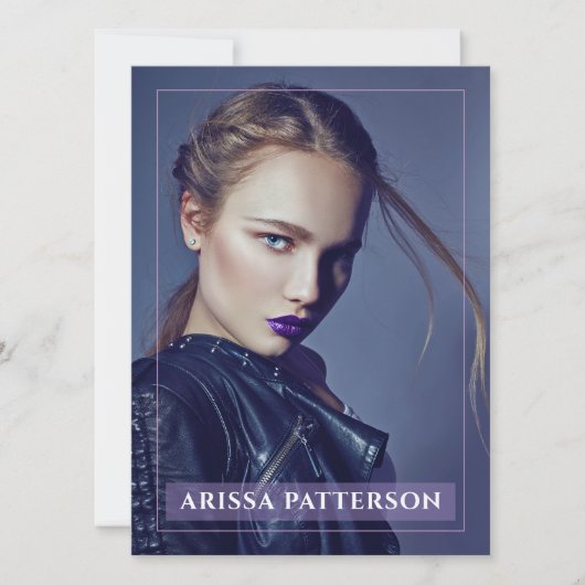 Model Actor Pro Comp Kaart 1 Foto Violet (Voorkant)