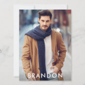 Model Actor Pro Comp Kaart 5 Foto terug zwart (Voorkant)