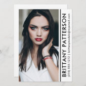 Model Actor Pro Photo Comp Kaart White Stripe (Voorkant / Achterkant)