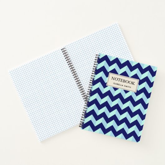 Model Chevron Bleu Notitieboek (Binnen)