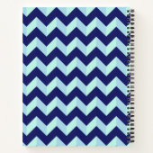 Model Chevron Bleu Notitieboek (Achterkant)