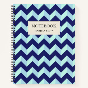 Model Chevron Bleu Notitieboek