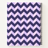 Model Chevron Violet Notitieboek (Achterkant)