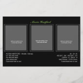 Model Comp Kaart Zed Sjabloon Marketing (Achterkant)