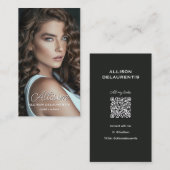 Model- en talentzakkaartje | QR-code Visitekaartje (Voorkant / Achterkant)