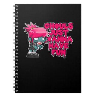 Model foto's ghouls gewoon om plezier te hebben notitieboek