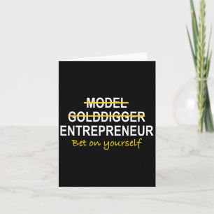 Model Golddigger Ondernemer Motivatie  Kaart
