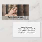 Model in sieraden visitekaartje (Voorkant / Achterkant)
