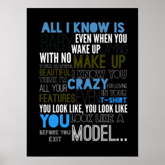 Model Lyrisch Poster