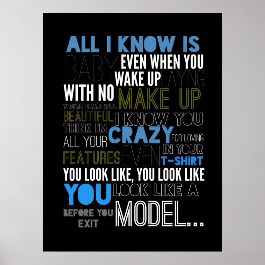 Model Lyrisch Poster (Voorkant)