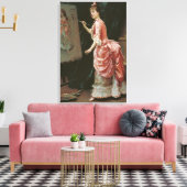 Model Making Mischief (door Raimundo de Madrazo) Canvas Afdruk (Insitu (Woonkamer))