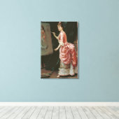 Model Making Mischief (door Raimundo de Madrazo) Canvas Afdruk (Insitu (Houten vloer))