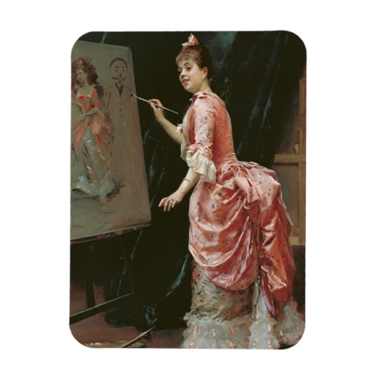 Model Making Mischief (door Raimundo de Madrazo) Magneet (Verticaal)