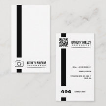 model Minimalistische Foto Eenvoudige Visitekaart
