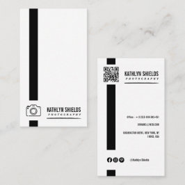 model Minimalistische Foto Eenvoudige Visitekaart Visitekaartje