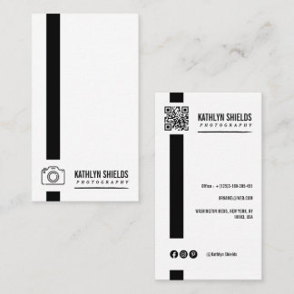 model Minimalistische Foto Eenvoudige Visitekaart Visitekaartje